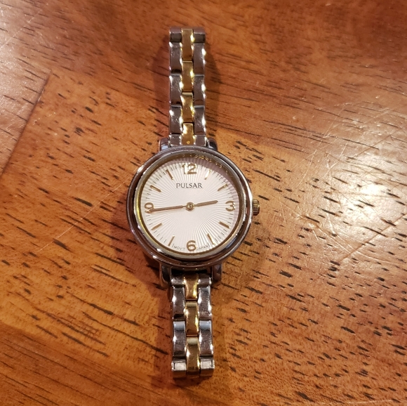 Womens Metal Silver & Gold Pulsar Watch - Picture 2 of 5